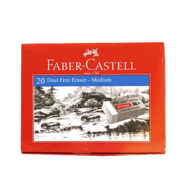 Faber‑Castell Dust Free Medium Eraser White - 187140