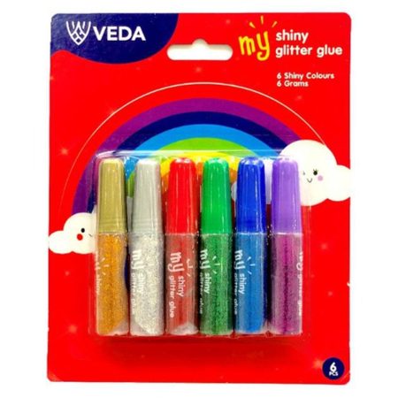 Veda Glitter Glue 6pcs