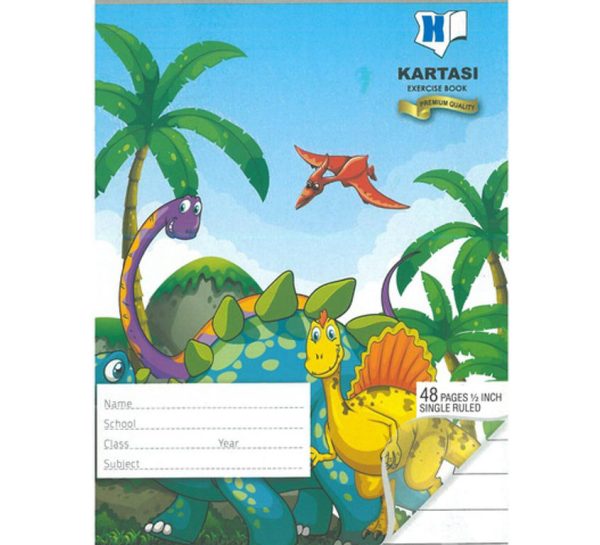 Kartasi A5 48pg Exercise Book – ½" Single Line
