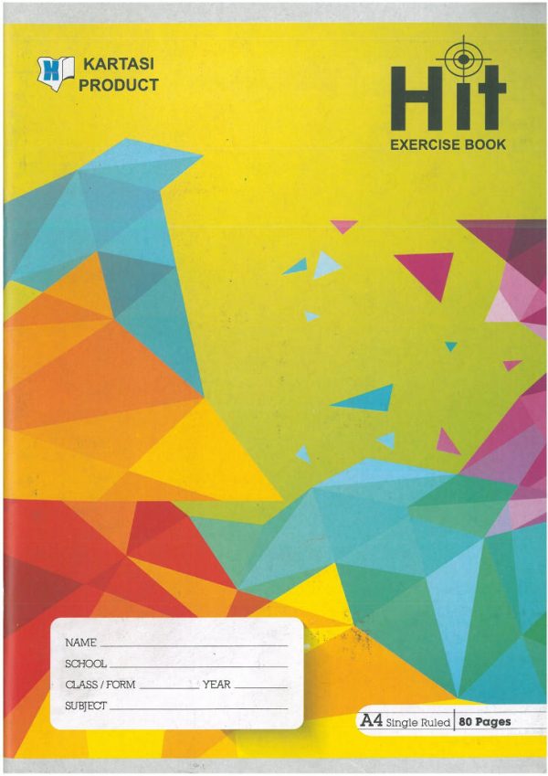 Kartasi HIT A4 80pg Exercise Book – Single Line