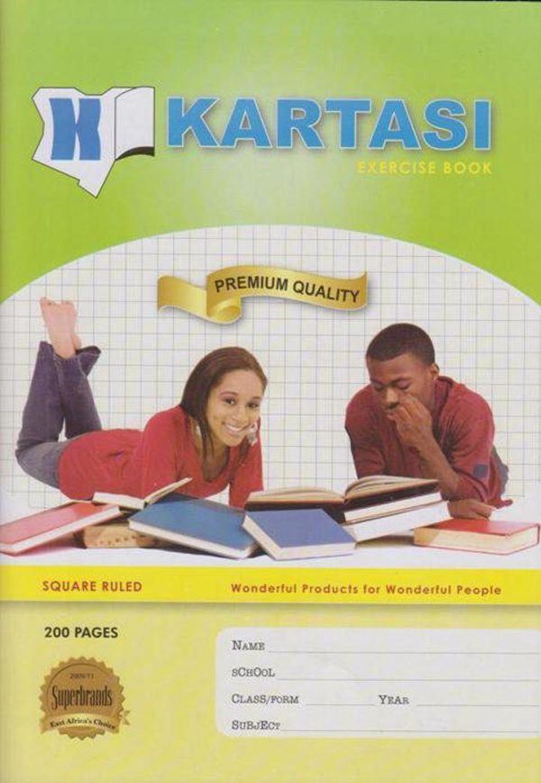 Kartasi A4 200pg Exercise Book – Square Ruled (Superbrands)