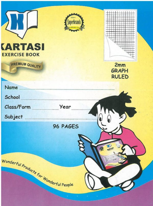 Kartasi A5 96pg Exercise Book – Graph Ruled