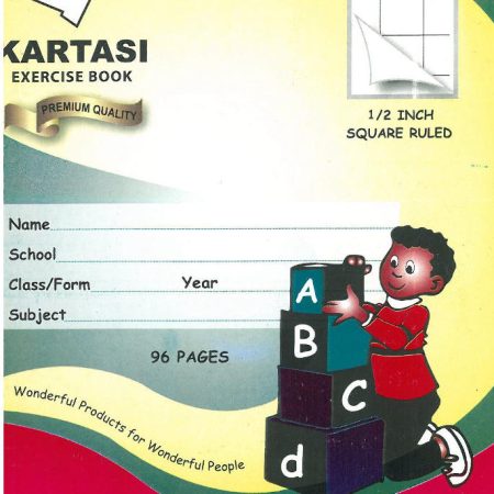 Kartasi A5 96pg ½" Square Ruled Exercise Book