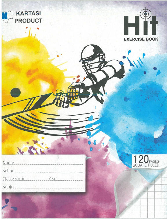 Kartasi HIT A5 120pg Exercise Book – Square Ruled