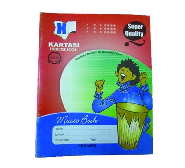 Kartasi A5 48pg Music Exercise Book