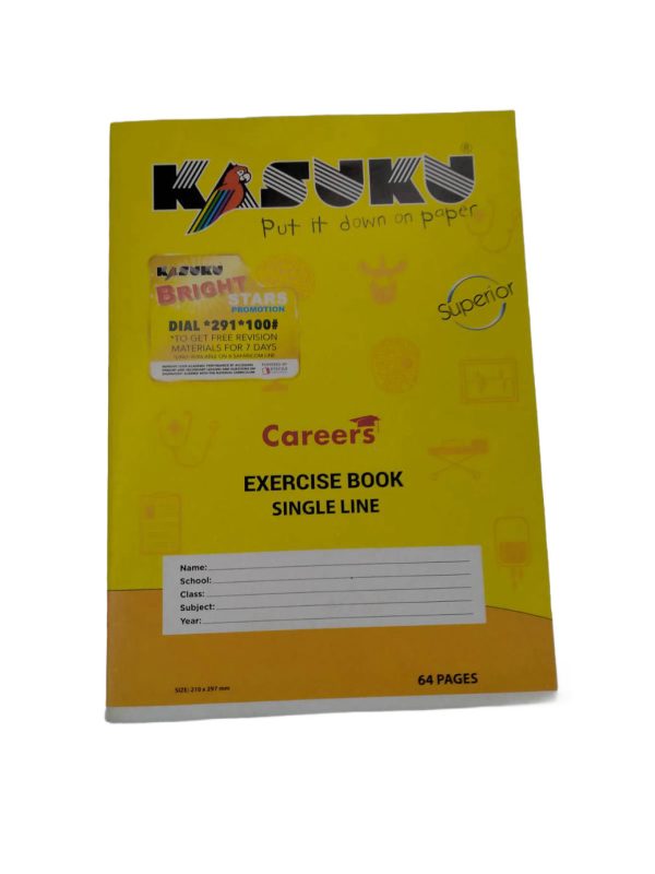 Kasuku Superior A4 64pg Exercise Book – Single Line