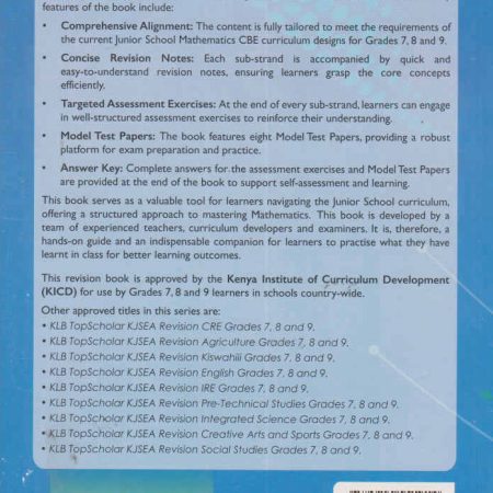 KLB-Top-Scholar-KJSEA-Mathematics-Grade-7-8-9-Riki-Bookshop