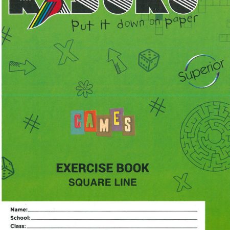 Kasuku A5 120pg Exercise Book – Square Ruled