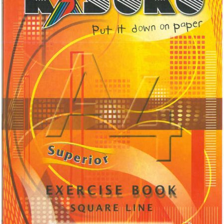 Kasuku Superior A4 96pg Exercise Book – Square Ruled