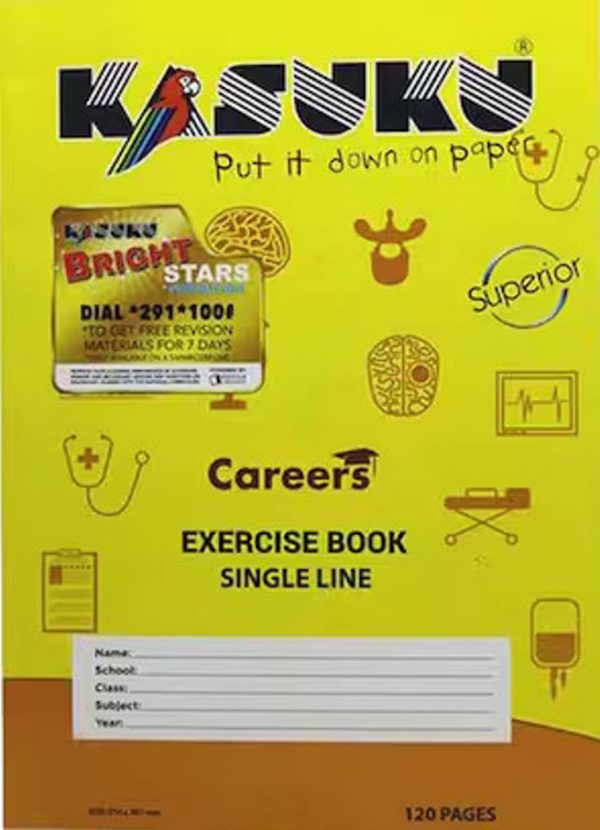 Kasuku Superior A4 120pg Exercise Book – Single Line