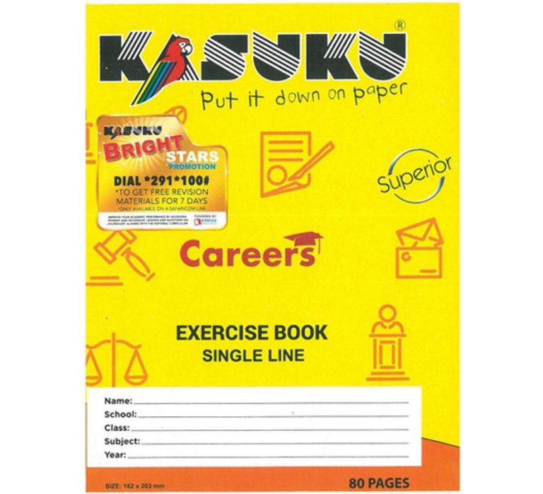 Kasuku Superior A5 80pg Exercise Book – Single Line