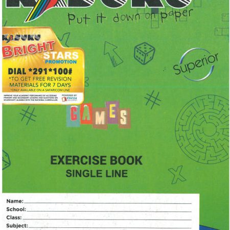 Kasuku Superior A5 120pg Exercise Book – Single Line