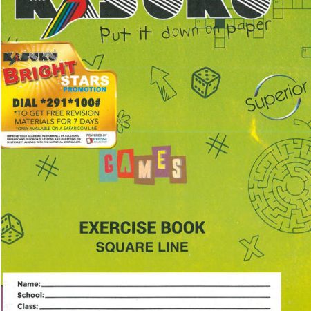Kasuku A5 200pg Exercise Book – Square Ruled