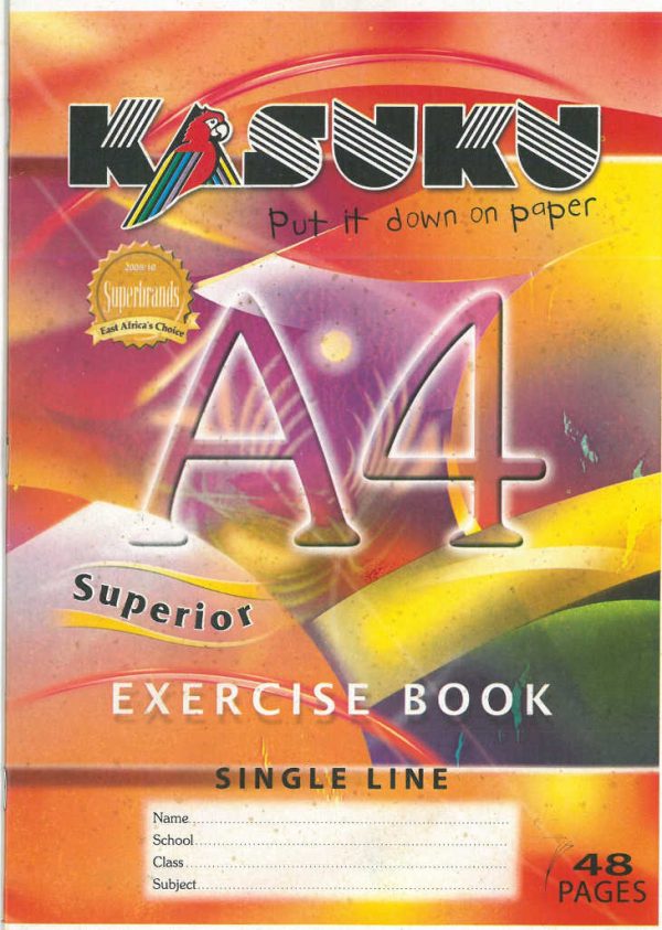 Kasuku A4 48pg Exercise Book – Single Line (Superior)