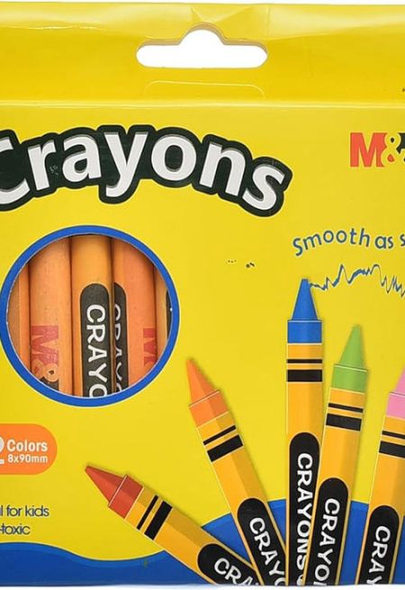 M&G AGMX4225 12 Colours Non-Toxic Wax Crayons