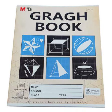 M&G A5 48pg Exercise Book – Graph Ruled