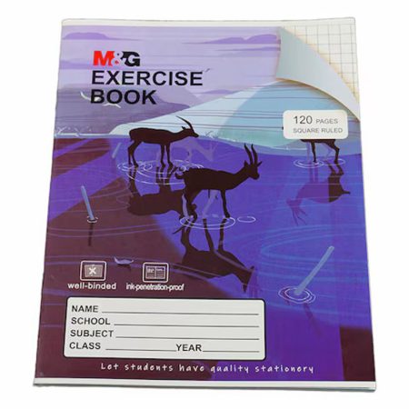 M&G A5 120pg Exercise Book – Square Ruled