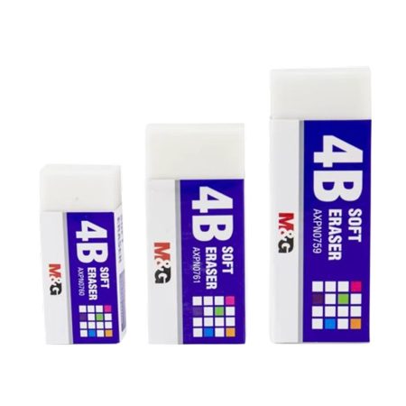 M&G 4B White Soft Eraser – AXPN0760