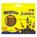 M&G 12-Colour Jumbo Wax Crayons AGMX4224