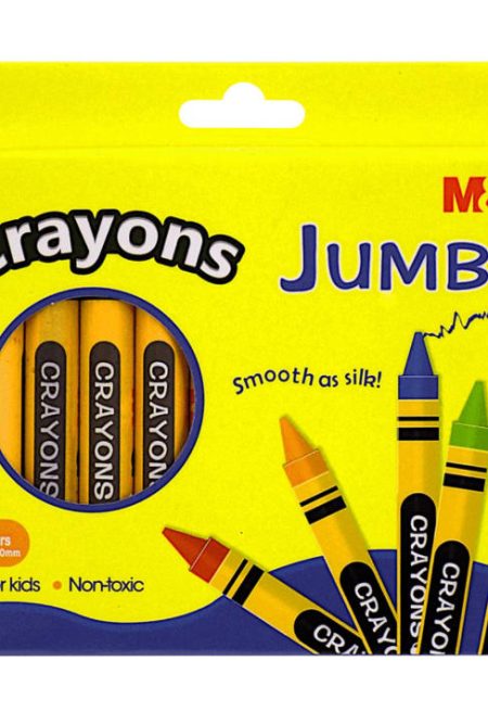 M&G 12-Colour Jumbo Wax Crayons AGMX4224
