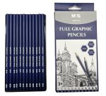 M&G Full Graphic Pencil Set – 2H to 14B (AWP357G5)