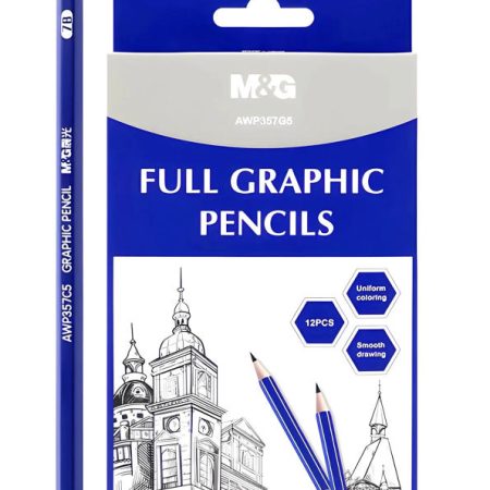 M&G Full Graphic Pencil Set – 2H to 14B (AWP357G5)
