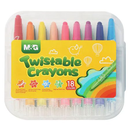 M&G Twistable Crayons 18 Colours – AGMX4333
