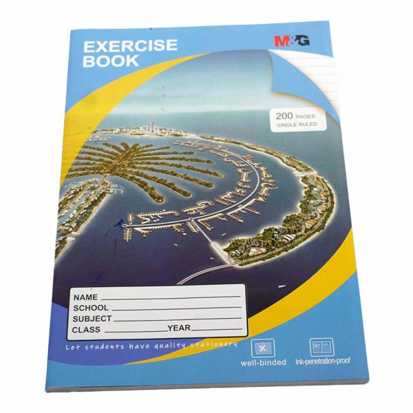 M&G A4 200pg Exercise Book – Single Line