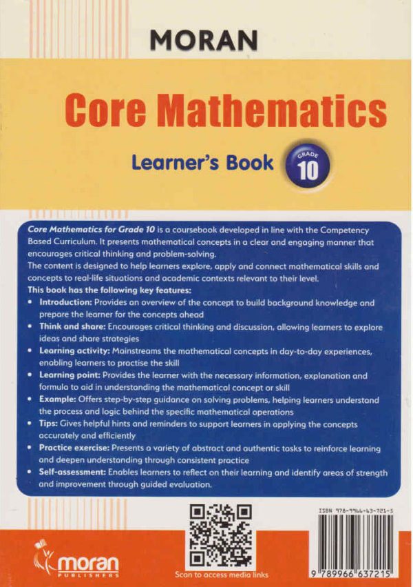 Moran Core Mathematics Grade 10
