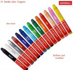 Nataraj 14-Colour Jumbo Wax Crayons 90 mm