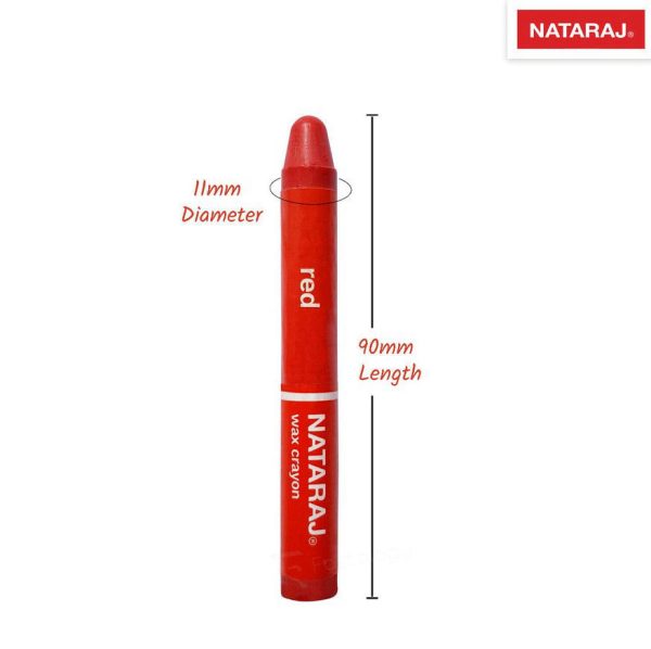 Nataraj 14-Colour Jumbo Wax Crayons 90 mm