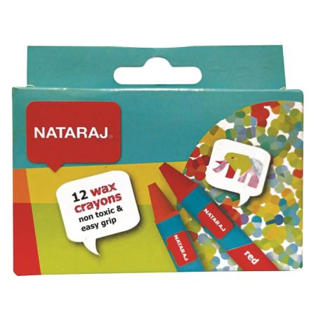 Nataraj Wax Crayons 12 Colours Half Size
