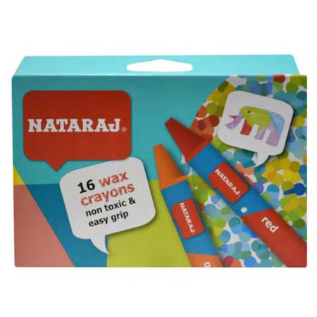 Nataraj Wax Crayons 16 Colours Half Size