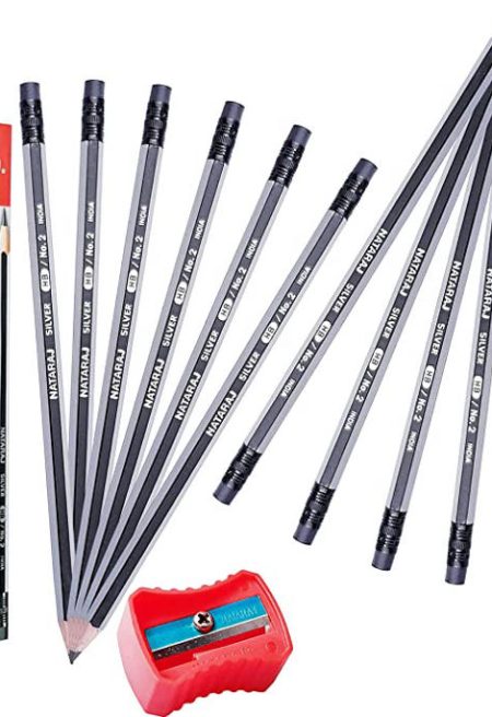 Nataraj Silver HB Graphite Pencils (12pcs Pack)