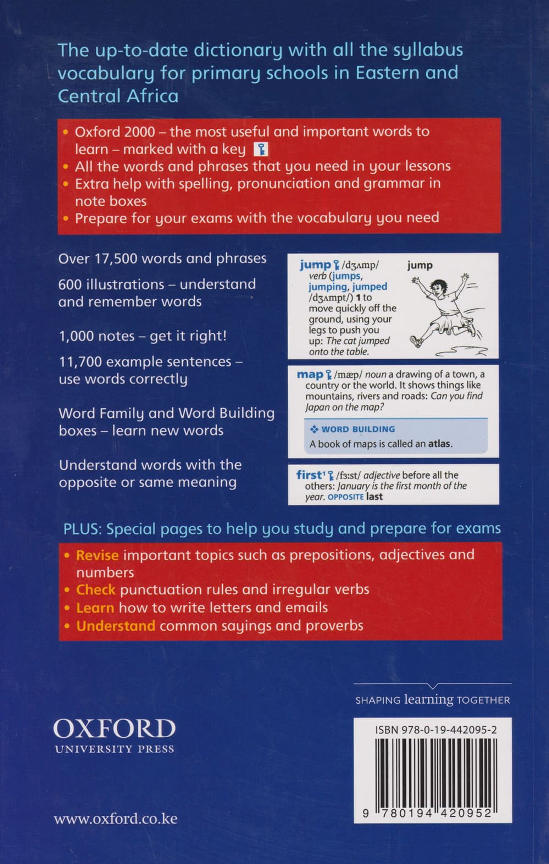 Oxford Primary Dictionary for Eastern Africa - 3rd Edition