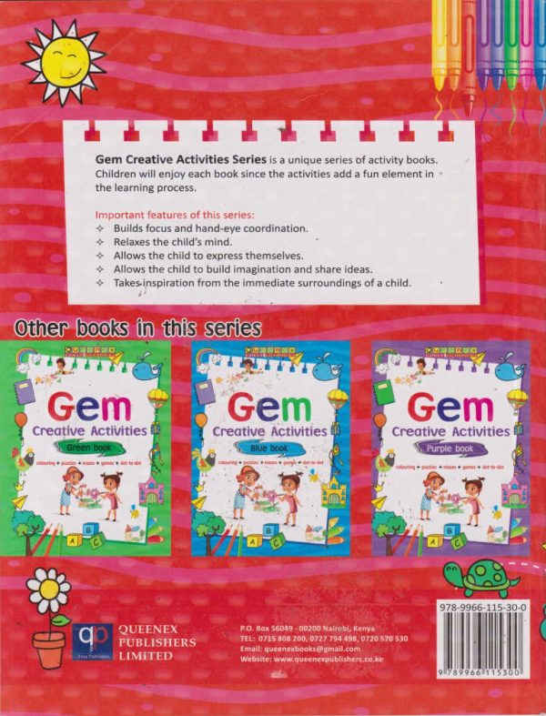 Queenex Gem Creative Activities Red Book