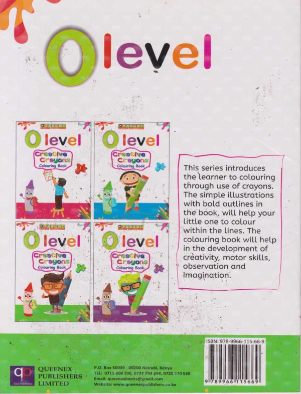 Queenex O Level Creative Crayons Colouring Book 3