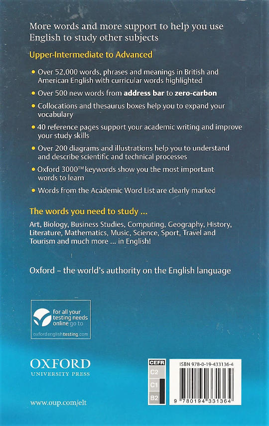 Oxford Student’s Dictionary of English (OSD) 4th Edition
