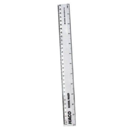 Haco Ruler 30cm Transparent