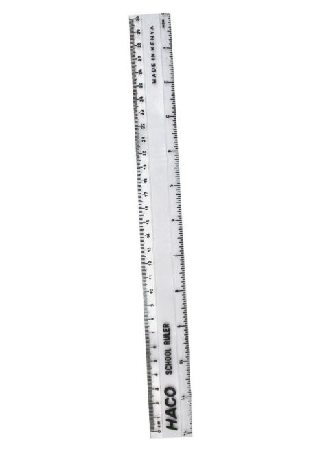 Haco Ruler 30cm Transparent