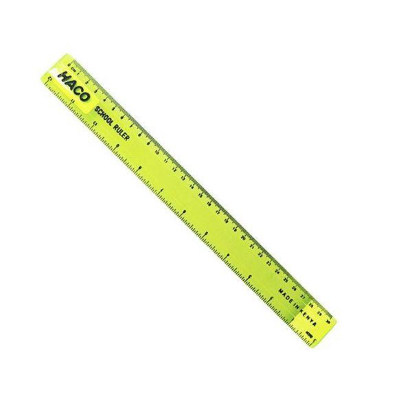 Haco Ruler 30cm Assorted Colours