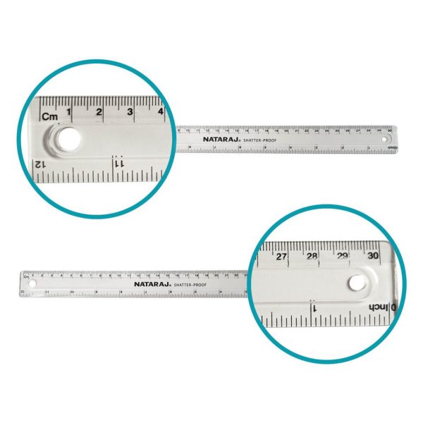 Nataraj Shatter Proof Ruler 30cm