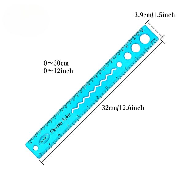 Flexible Ruler 30cm Clear