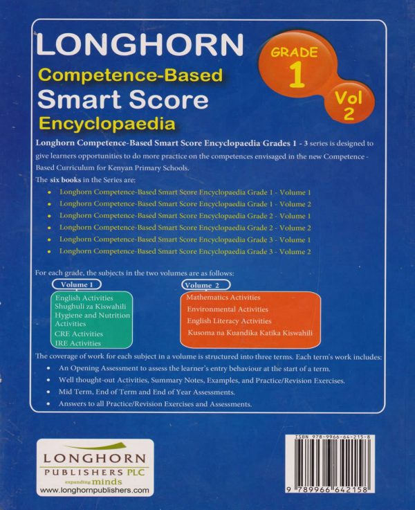 Longhorn CBC Smart Score Encyclopaedia Grade 1 Vol 2