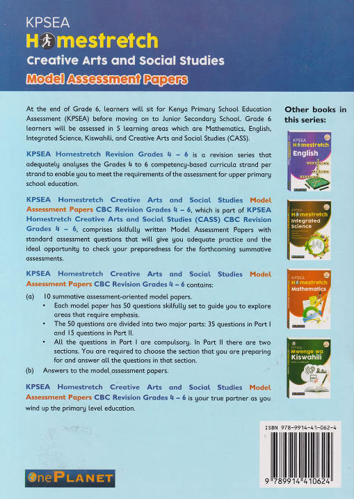 One Planet KPSEA Homestretch Creative Arts & Social GD4-6