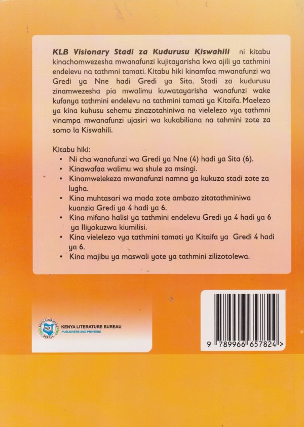 KLB Visionary Stadi za Kudurusu Kiswahili Grade 4, 5 & 6