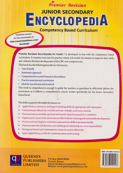 Queenex Premier Junior Sec Encyclopedia GD7 (Queenex )