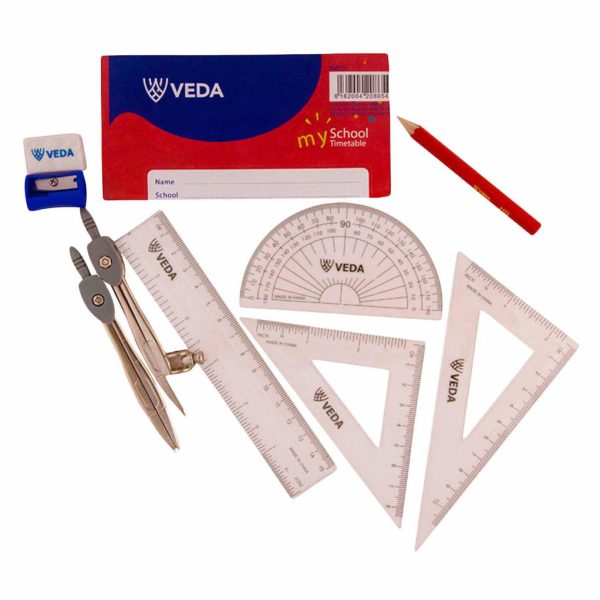 Veda Clear Math Geometry Set – For Students & Schools