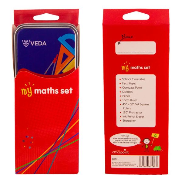 Veda Metallic Math Geometry Set for Students & School