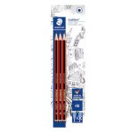 Staedtler 110 HB Traditional Graphite Pencils (3pcs)